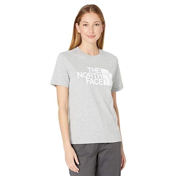 The North Face Women's Half Dome Logo T-Shirt - Tnf Light Grey Heather Size XS - Picture 1 of 3